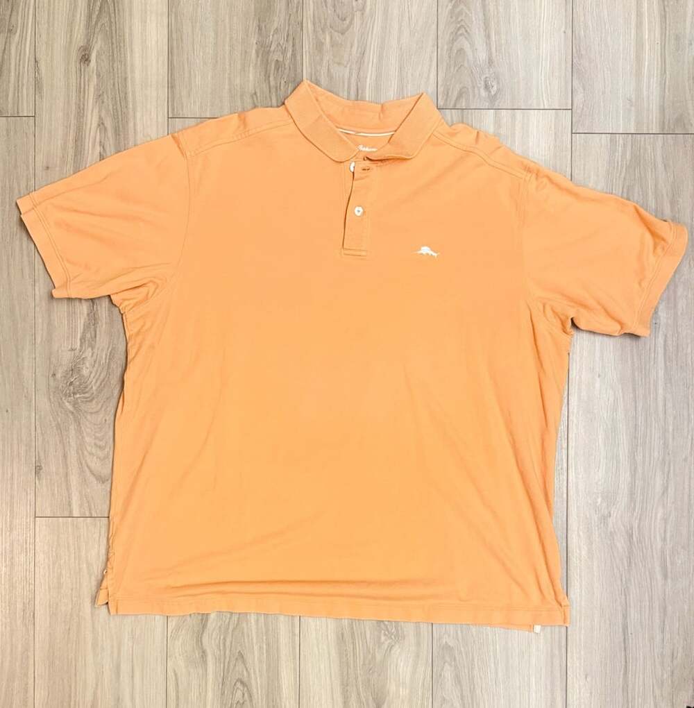 Tommy Bahama Orange Supima Cotton Polo XXL